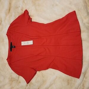 White House Black Market White Bodice Tee